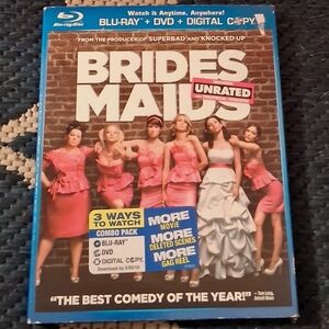 BRIDESMAIDS Unrated on BLU-RAY + DVD + DIGITAL COPY